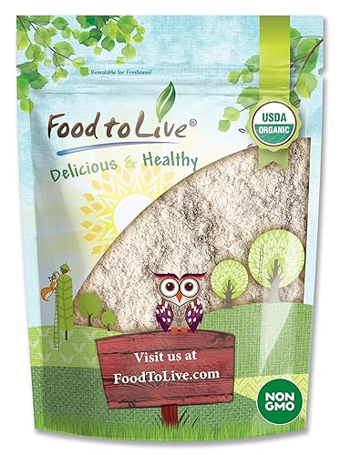 Food to Live Organic Amaranth Flour, 6 Pounds - Non-GMO, Fine Meal, Whole Grain Flour, Stone-Ground, Kosher, Vegan, Bulk Powder. Great for Flour
