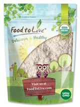Food to Live Organic Amaranth Flour, 6 Pounds - Non-GMO, Fine Meal, Whole Grain Flour, Stone-Ground, Kosher, Vegan, Bulk Powder. Great for Flour