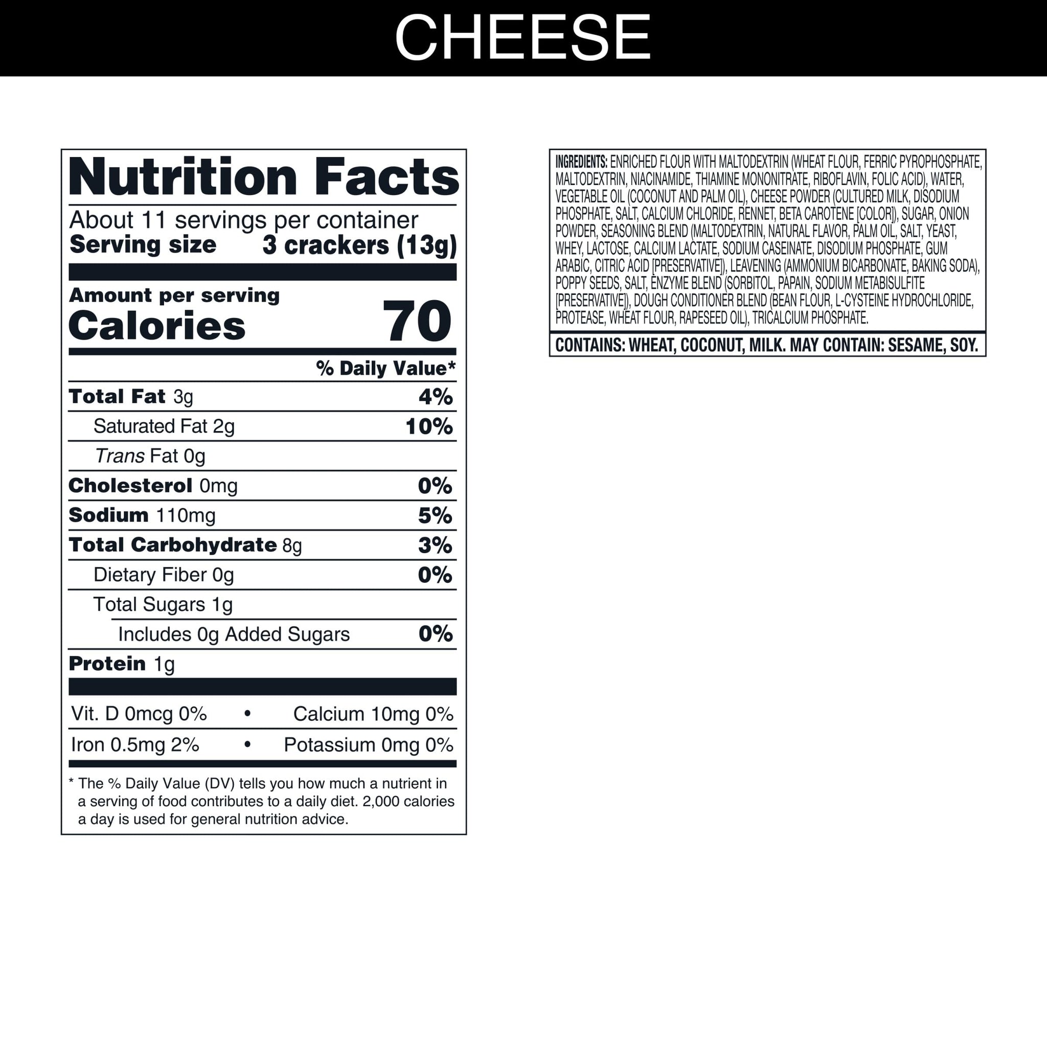 Carr's Crackers, Snack Crackers, Party Snacks, Cheese Melts, 5.3oz Box (1 Box)