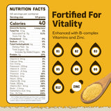 Coolinario Large Fortified Nutritional Yeast Flakes - 1 Gal (1.5 lbs) Savory Cheese Flavor for Vegan Cooking | Rich in B-Vitamins, Protein & Fiber |