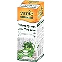 Vedic Juices Premium Quality Aleo Vera Juice Drink with Wheatgrass - 16.9 fl oz, Pack of 1 - Ideal for Daily Use