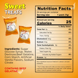 4E's Novelty 24 Pack Halloween Mini Marshmallows - Spook Poof - Indvidually Wrapped Vanilla Flavor - Halloweens Candy for Kids in Bulk, Snacks