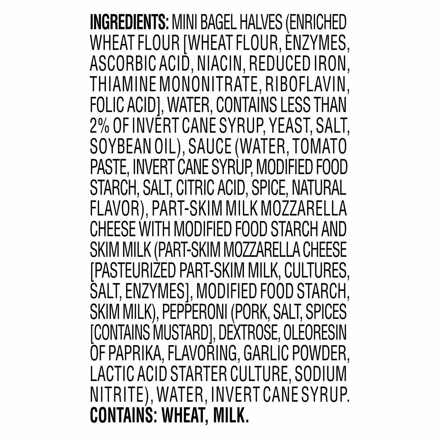 Bagel Bites Mini Pizza Bagel Frozen Snacks, 1 Box, for After-School and Late Night Snacking, Cheese and Pepperoni, No High-Fructose Corn Syrup and No