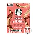 Starbucks K-Cup Coffee Pods, Flavored Hot or Iced Coffee, Brown Sugar Cinnamon, 22 Keurig Pods
