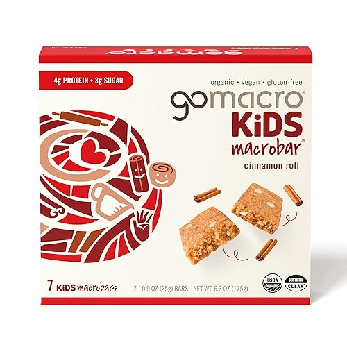 Gomacro, Bar Kids Cinnamon Roll Organic, 6.3 Ounce, 7 Count