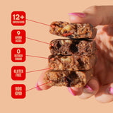 The Bomb Co. Blender Bomb Bar, Peanut Butter Cookie Dough, Superfood Snack Bar for Gut Health, Peanut Butter, Hemp Seeds, Chia Seeds, Flax Seeds, Sea