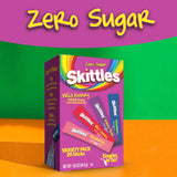 Skittles Singles To Go Variety Pack, Watertok Powdered Drink Mix, Zero Sugar, Low Calorie, Includes 4 Flavors, 1 Box (20 Single Servings) (Wild Berry)