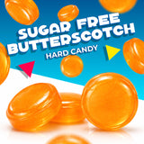 Sugar Free Butterscotch Hard Candy | 1 Lb Bag - Approx. 75 Pieces | Sugarless Candy Individually Wrapped | Old Fashioned Candies for Office Bowls