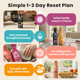 Organic Juice Cleanse & Metabolism Boosting Pack | 1 to 3-day Gentle Reset | Ancient Remedies for Liver Detox, No-Jitters/Sustained Energy |