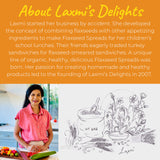 Laxmi’s Delights Golden Flaxseed Sweet and Spicy Simmer Sauce with Dates and Orange Juice - Easy Meal Prep | Organic, Vegan, Gluten Free, Dairy free