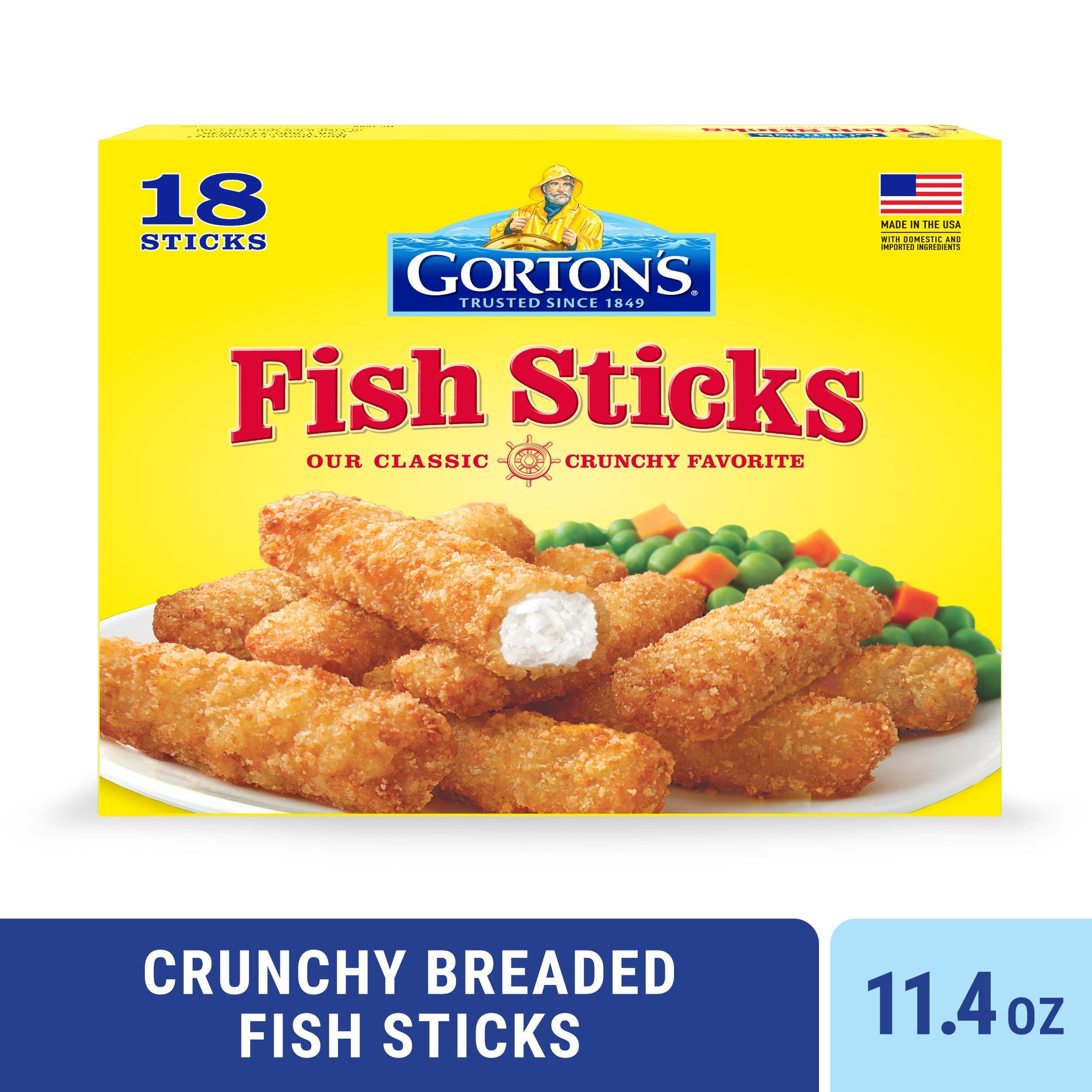 Gorton's, Crunchy Fish Stick, 11.4 oz (Frozen)