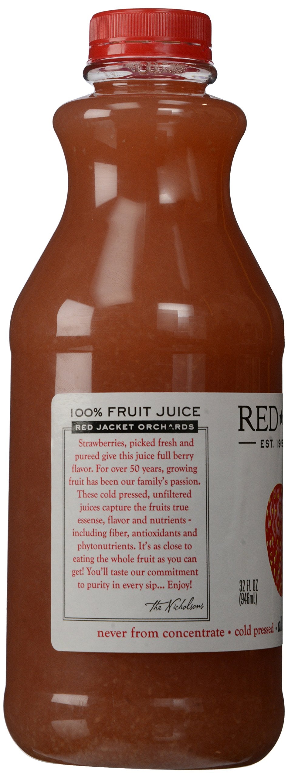 Red Jacket Orchards, Juice Strawberry, 32 Fl Oz