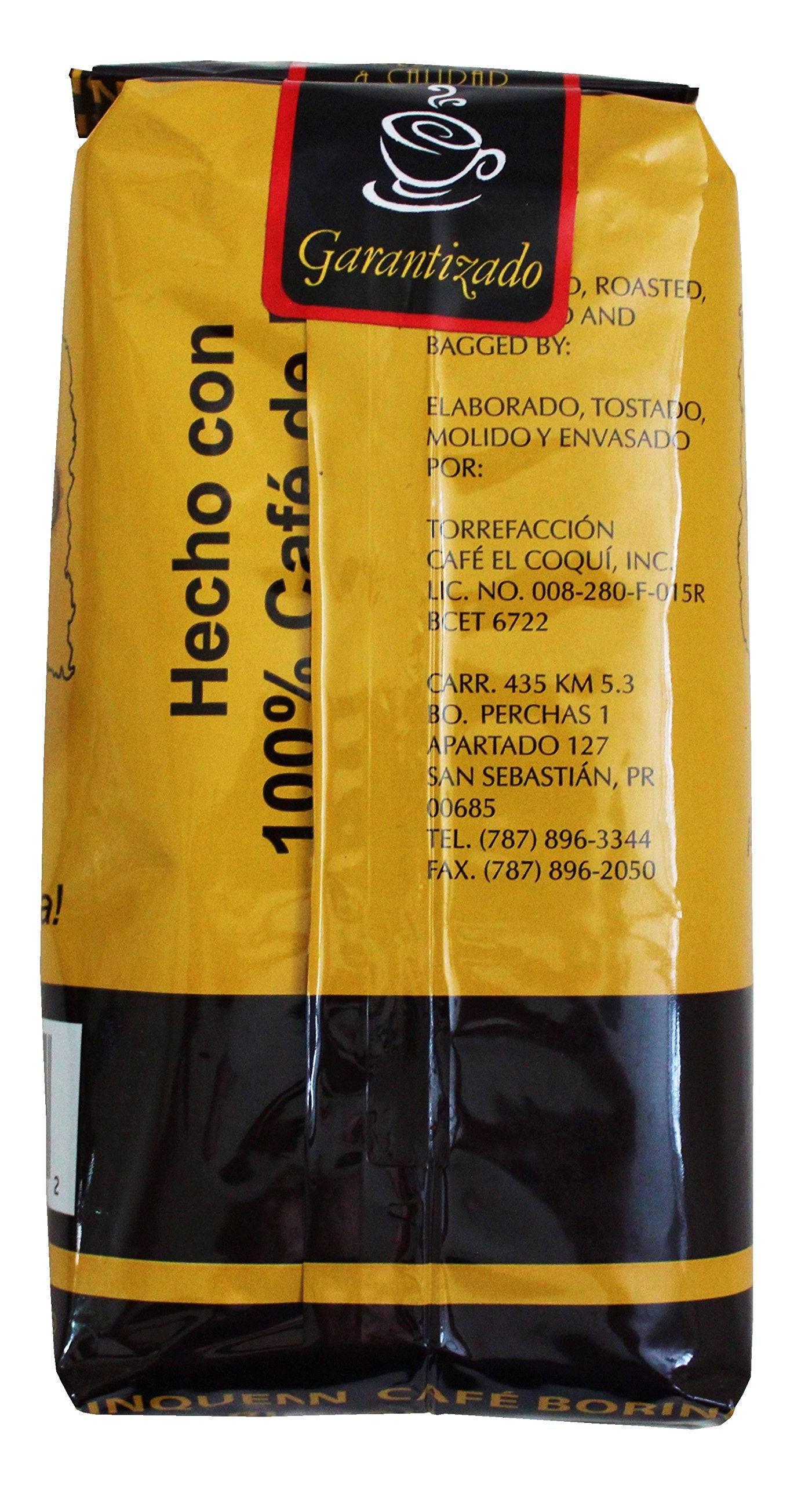 Cafe Molido Borinquen Pure Ground Coffee From Puerto Rico Mountains 14 Ounce Bag (1 Pack)