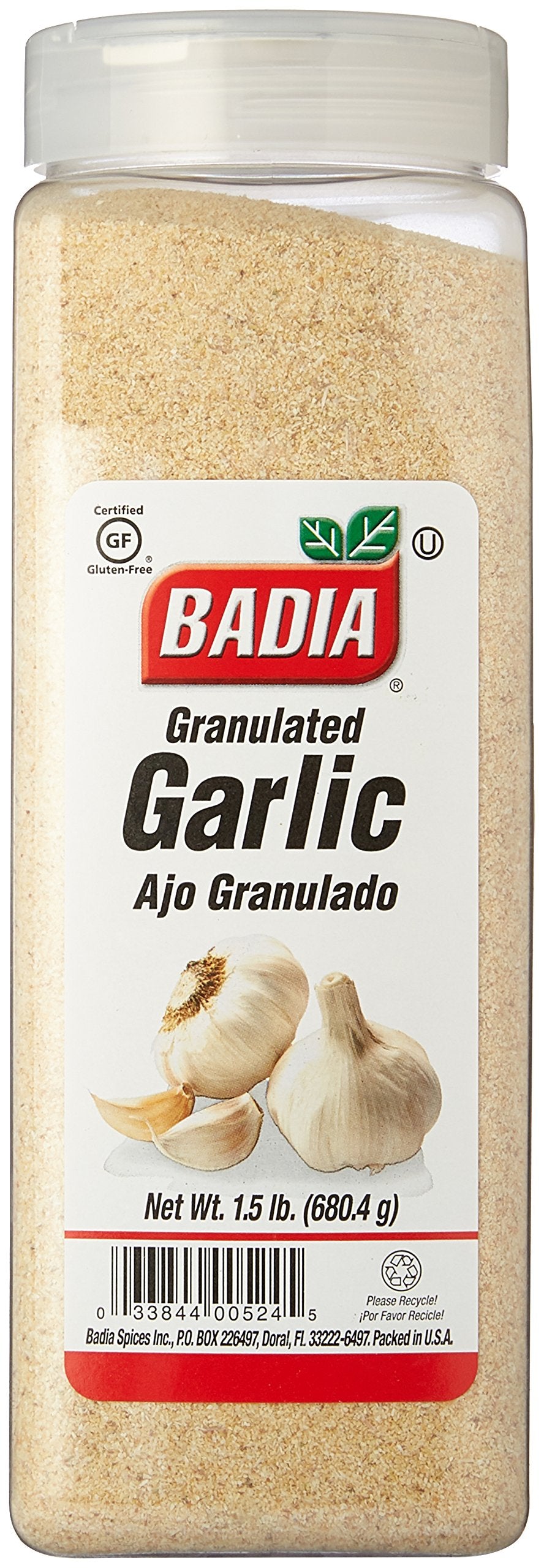 Badia Garlic Granulated 1.5 lbs Pack of 2