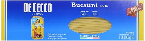 De Cecco Pasta Bucatini Perciatelli Pasta, 16 oz
