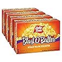 Jolly Time Blast O Butter, Ultimate Movie Theater Butter Microwave Popcorn, 3.2oz Sharing Bag, 3 Bags Per Carton (Blast O Butter, 3.2 Ounce (Pack