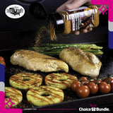 Blackstone Sweet Maple & Pineapple Sriracha Seasoning - Gourmet Griddle Premium BBQ Barbecue Rub 4 Pk Choice Bundle (29 oz) + BBQ Guide & Opener (6