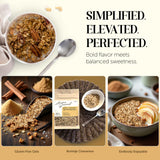 Laura's Gourmet Granola - Sinful Cinnamon Crunch - Gluten, Soy & Dairy Free - Organic Agave, Cinnamon & Pure Ground Vanilla, Vegan, Chef's Trifecta