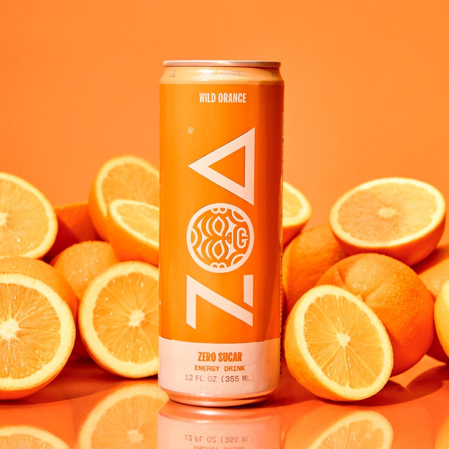 ZOA Zero Sugar Energy Drinks - Wild Orange | Healthy Energy Formula with Natural Caffeine, Daily Vitamin C, Essential B-Vitamins | Gluten-Free, Keto