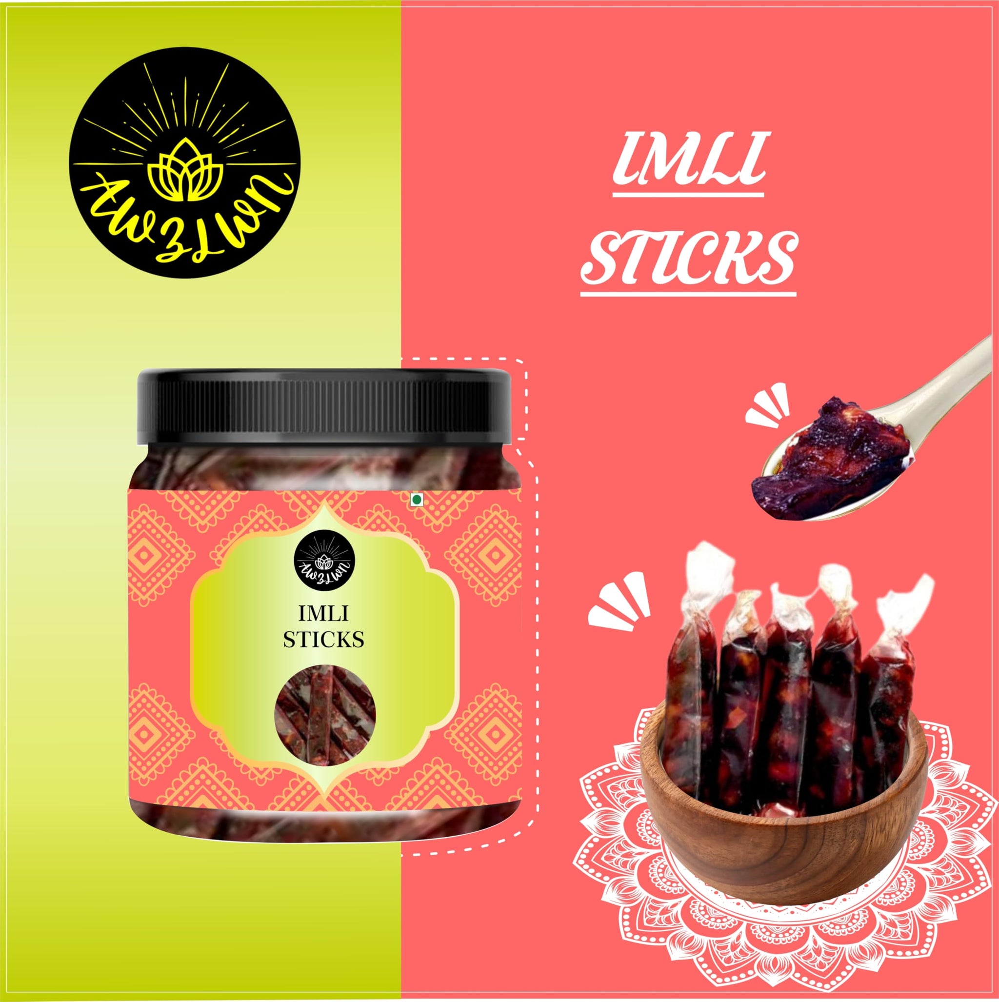 AWZLWN Natural Imli Sticks 3.52 OZ (100 GM) | Set oF 1 | AWZLWN