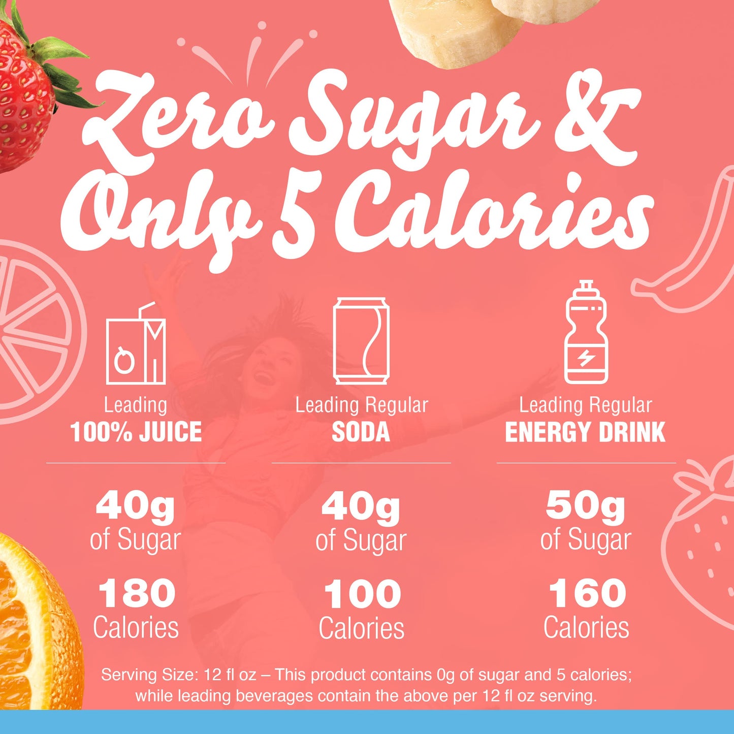 Crystal Light Strawberry Orange Banana Artificially Flavored Powdered Drink Mix, 72 ct Pack, 12 Canisters of 6 Pitcher Packets