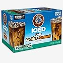 The Original Donut Shop Duos Cookies and Caramel Iced Coffee K-Cup Pods, Medium Roast, Recyclable, 12 Count Box, Specially Crafted for Iced Coffee