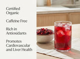 Zeeza Hibiscus Tea, 1LB, Organic Hibiscus Flowers from Egypt - Cut & Sifted - Loose Leaf Tea - Ideal for Agua Fresca, Iced Tea, & Karkadé