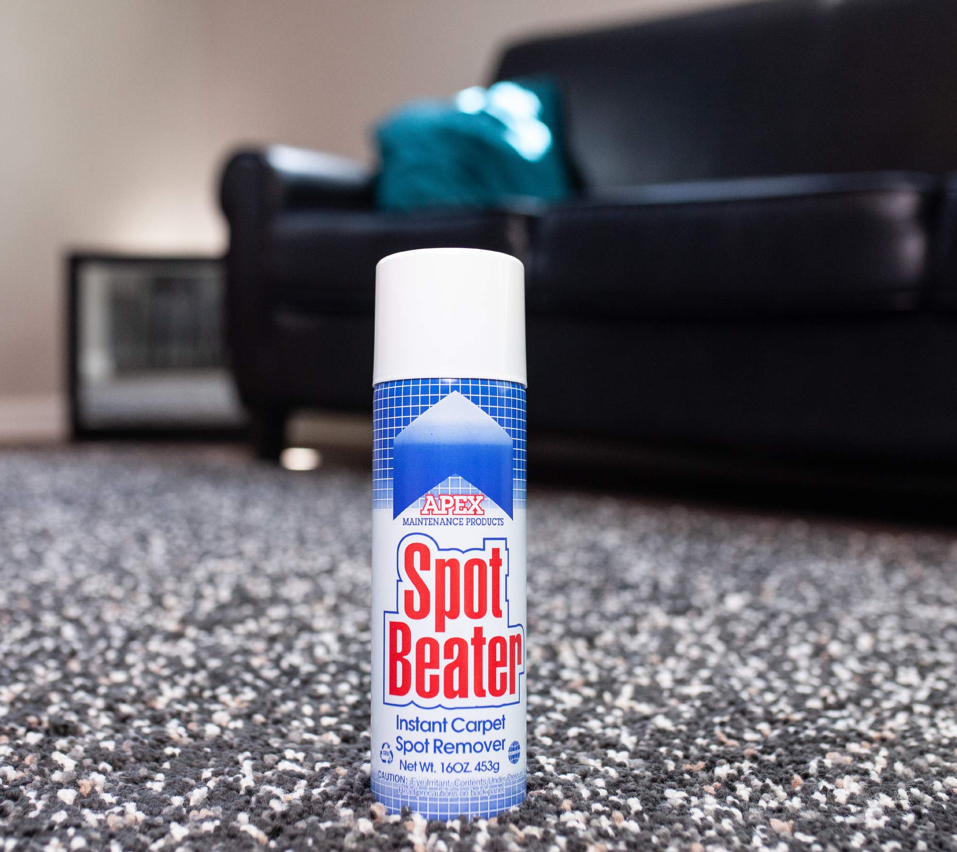 Spot Beater Instant Carpet Spot Remover for Fresh, Old & Stubborn Stains Such as Oil, Grease, Ink, Lipstick, Coffee, Pet Stains & More, 16 Oz, Pack