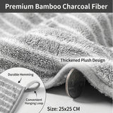 6 PCS Kitchen Cloth Dish Towels Thick Absorbent Cleaning Towels for Kitchen Non Oil Staining Durable Non Shedding Dish Cloths Ideal for Table Wiping