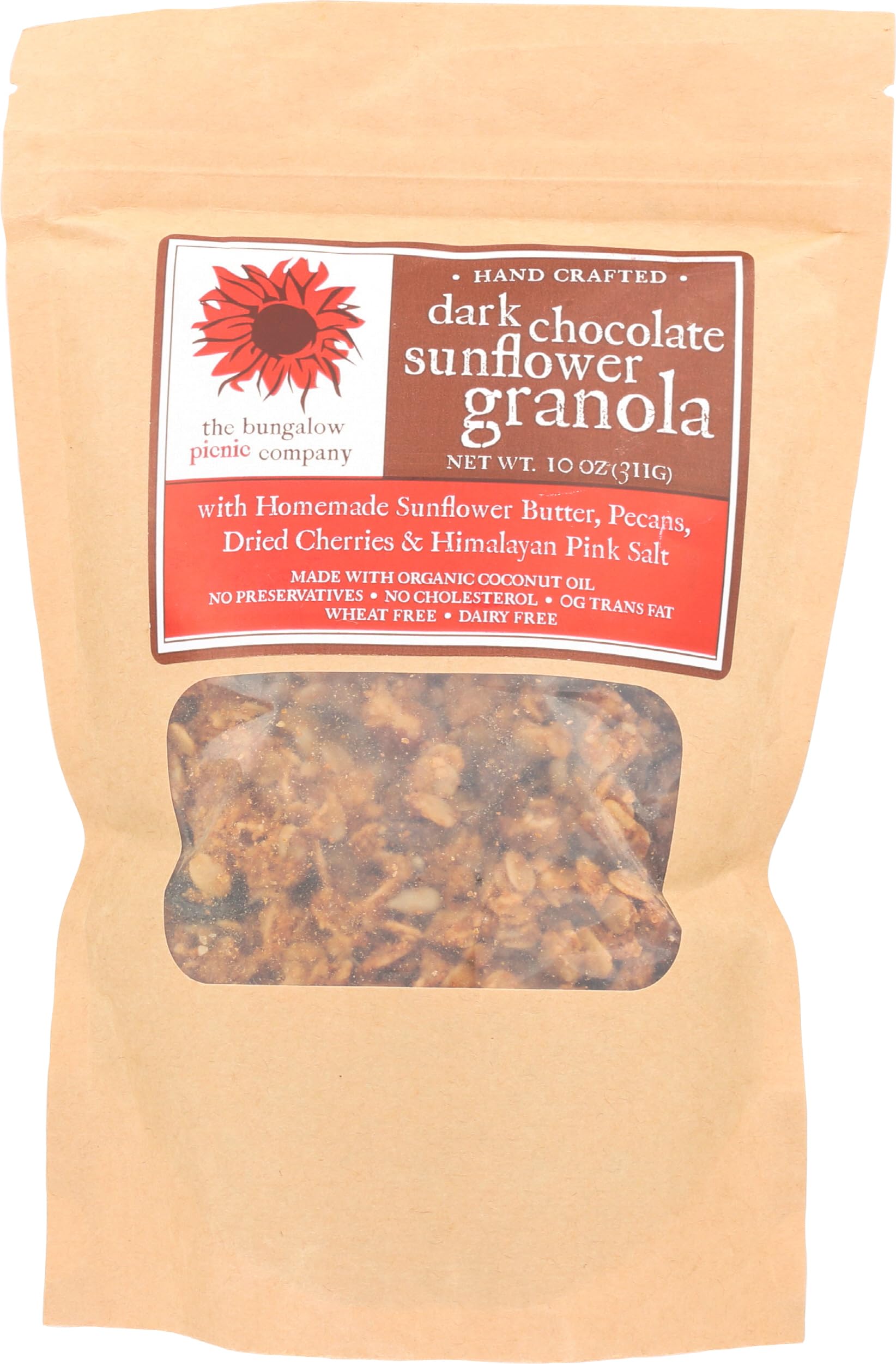 Bungalow Picnic Company Dark Chocolate Sunflower Granola, 9 OZ