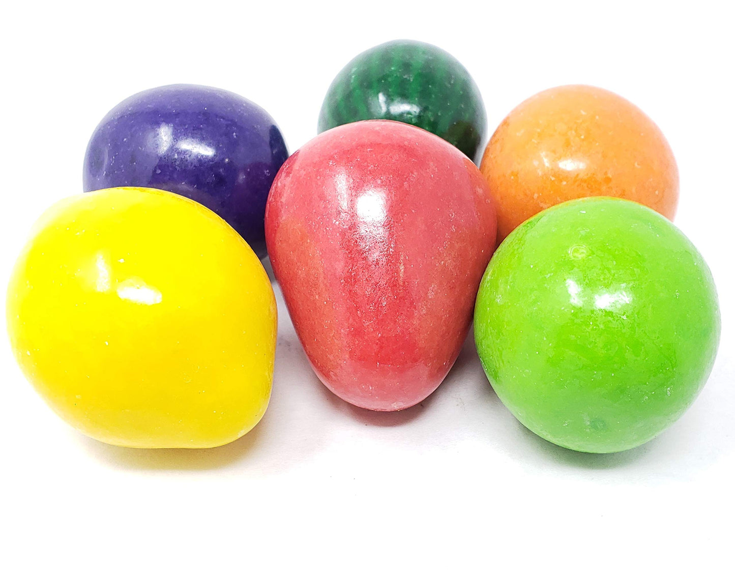 Candy Retailer Mega Fruit Bubble Gum 1 Lb - Strawberry, Lemon, Orange, Grape, Watermelon, Apple Flavors