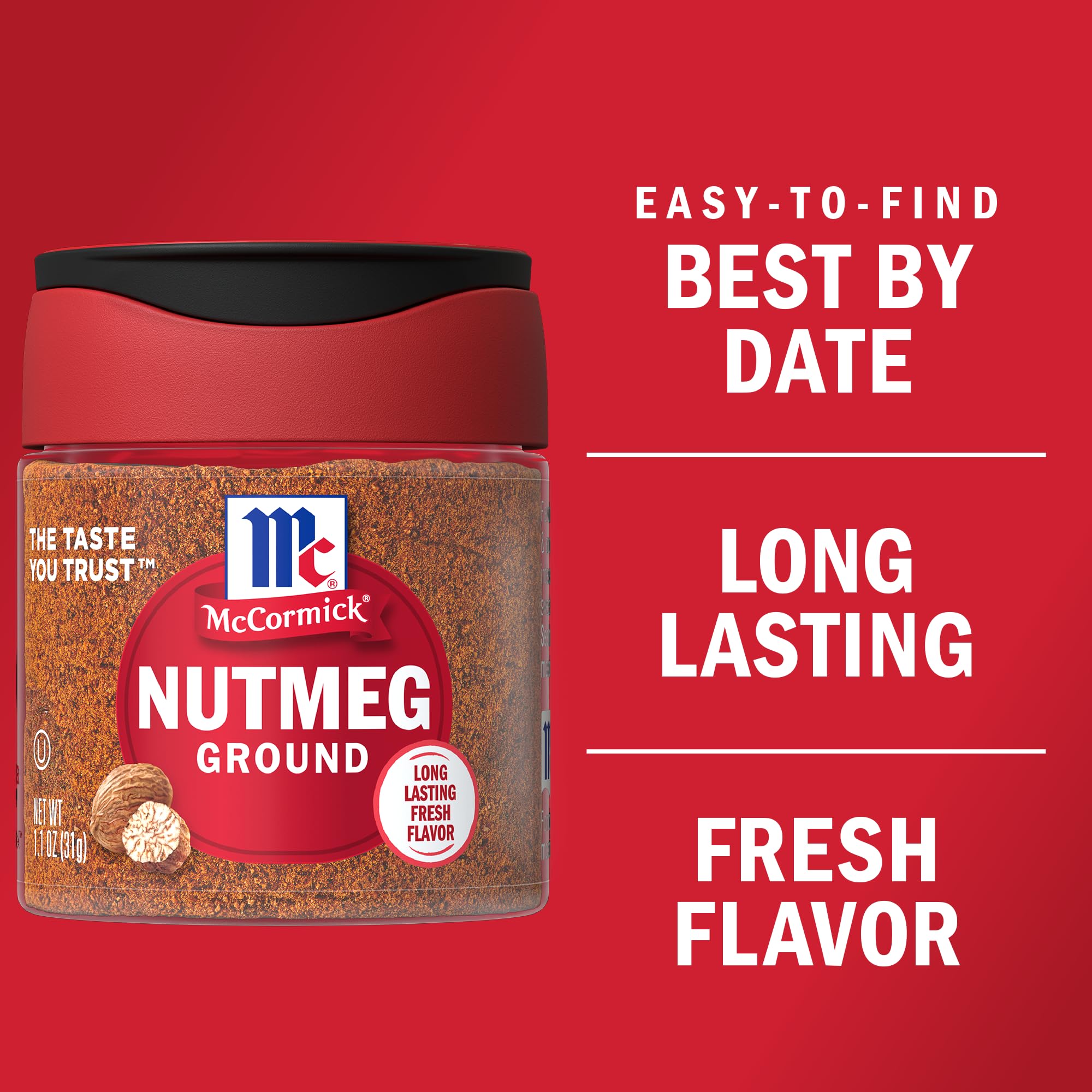 McCormick Ground Nutmeg, 1.1 oz