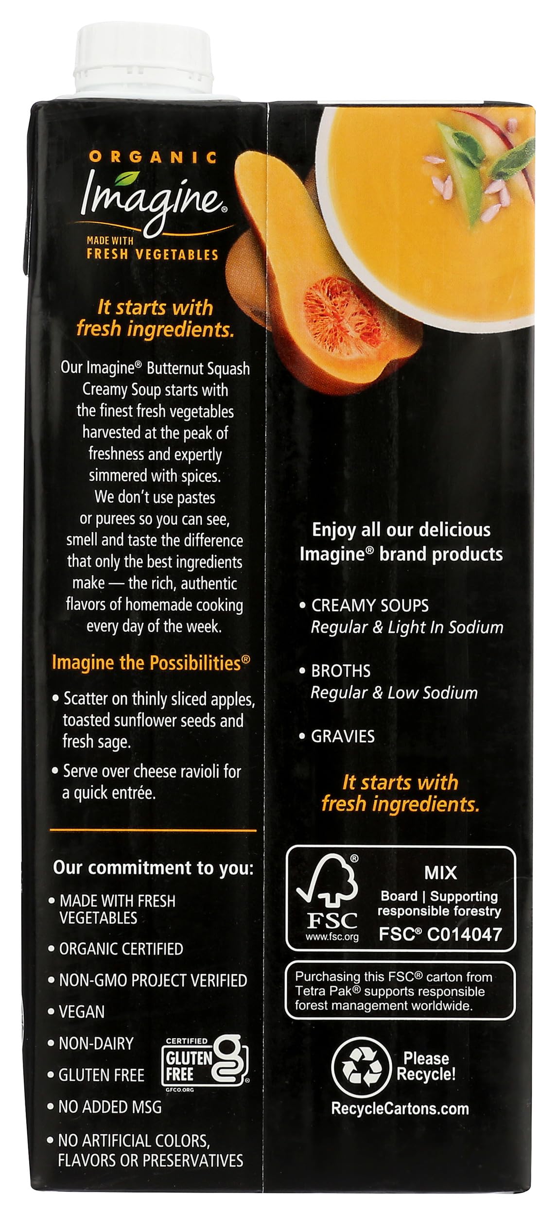 Imagine Organic Soup, Creamy Butternut Squash, 32 Ounce