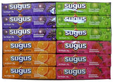 Sugus Chewy Candy Candies Bar Assorted Flavour Green Apple ,Blackcurrant, Orange and Raspberry, (Pack of 12) / 12.72 Ounce