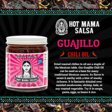 Hot Mama Salsa Guajillo Chili Oil - A Chili Oil Rich in Antioxidants, Low Calorie, No Preservatives, Additives, or GMOs - Perfect for Mushrooms
