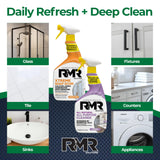 RMR Clean Slate System - Xtreme Soap Scum Remover + All Natural All Purpose Cleaner, 2-Step Bathroom & Household Cleaning Bundle for Shower, Tub
