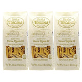 Pasta Toscana | Bronze Die Pasta | Italian Durum Wheat Semolina | Bronze die Pasta, 16 oz (Pack of 3, Penne Rigate)