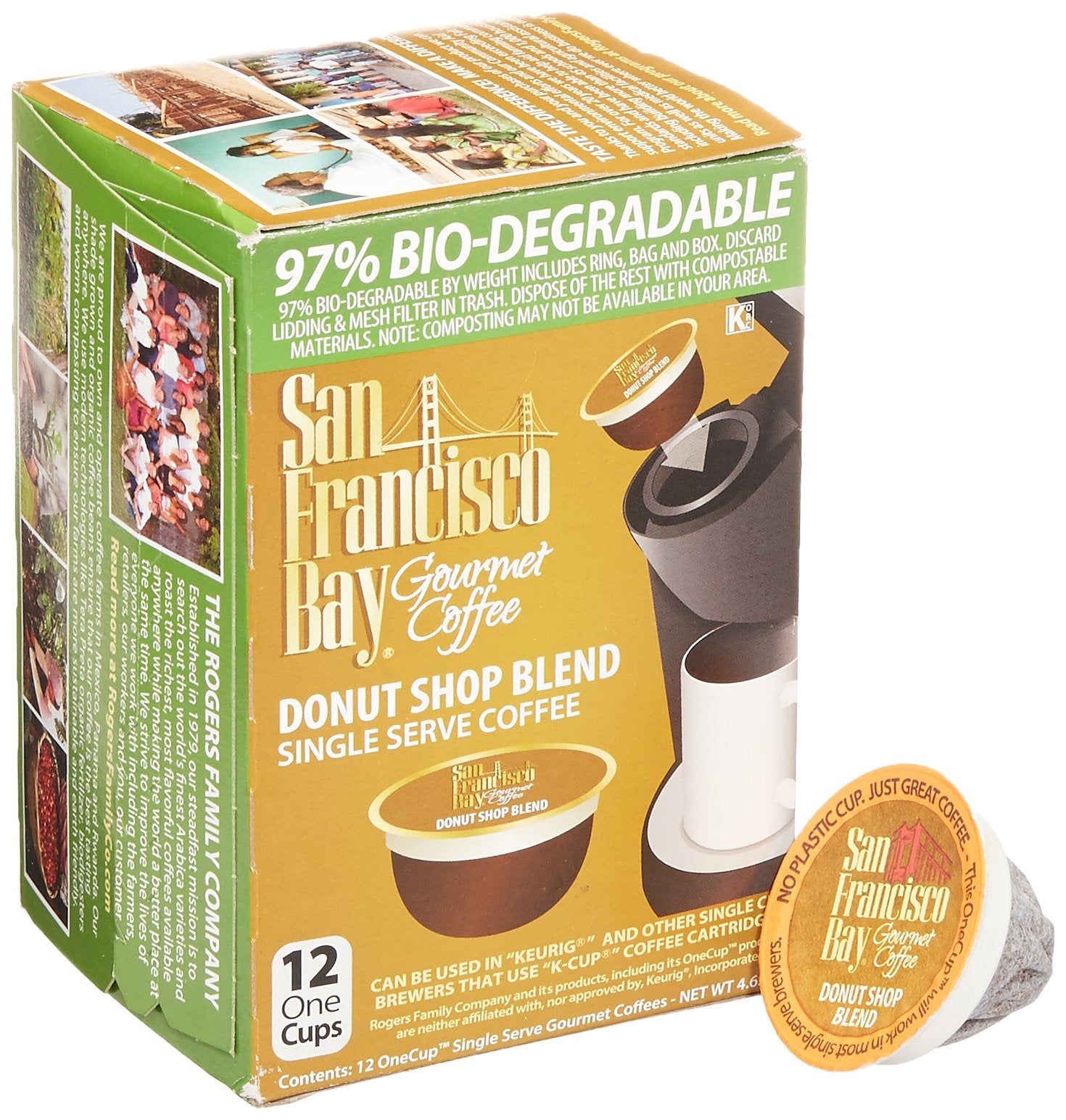 SAN FRANCISCO BAY ONECUP, 12-DONUT SHOP COFFEE