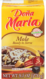 Dona Maria Ready To Serve Mole 9.5oz Pack of 4