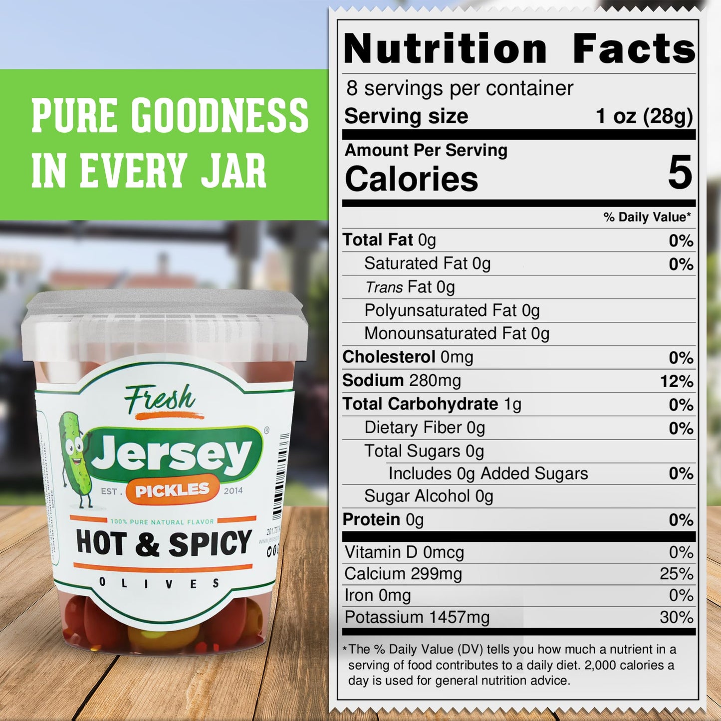 Jersey Pickles - Hot Mix Olives Combo - Olives Stuffed - Hand-Stuffed Gourmet Olive with Premium Fillings for Snacks, Charcuterie & Cocktails (Quart)