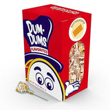 Dum Dums Butterscotch Lollipops - Bulk Candy Box with Lollipops Individually Wrapped, Single Flavor Gourmet Suckers - 50 Count