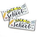 Big Dot of Happiness Back to School - Candy Bar Wrapper First Day of School Classroom Decorations and Favors - Set of 24