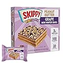 SKIPPY® Peanut Butter Wafer Bars Mini | Grape Jelly Flavored Coating | Peanut Butter Wafers with Real Fruit & Oats on Top | Sweet & Creamy Dessert