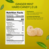 Ginger Mints - 2 Pound Bulk Pack (About 180 Count) - Hard Candy - Soothing Drops - Gluten Free