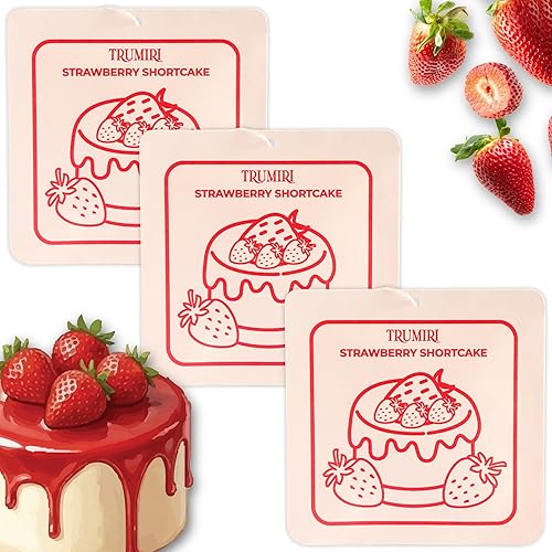 Strawberry Shortcake - Room Deodorizer Gel Odor Eliminator For Home - Pack Of 3 Bathroom Air Freshener Odor Absorber Closet Deodorizer - Non Plug In