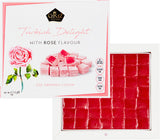 Turkish Delight with Rose Flavor 454gr Gourmet Medium Size Snacks Gift Box | No Nuts Sweet Luxury Traditional Confectionery Vegan Soft Candy Dessert