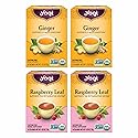 Yogi Tea Women's Wellness Variety Pack 4pk - 16 Bags per Pack (4 Packs) - Supports Moon Cycle and Digestion - Includes (2 Boxes Each) of Ginger