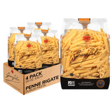 Garofalo - Premium Durum Wheat Semolina Penne Rigate Pasta, Italian Made, Bronze-Drawn, Al-Dente, One-Ingredient Pasta (4 pack)