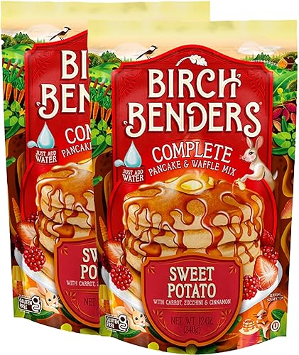 Birch Benders Sweet Potato Pancake and Waffle Mix, 12 Ounce (Pack of 2)