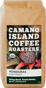 Camano Island Coffee Roasters Honduras Dark Roast, Ground 12oz, Fresh Small Batch Roasted, USDA Organic, Fairly Traded, Shade Grown Top 1% Arabica